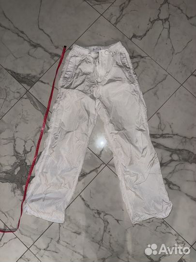 Брюки карго белые