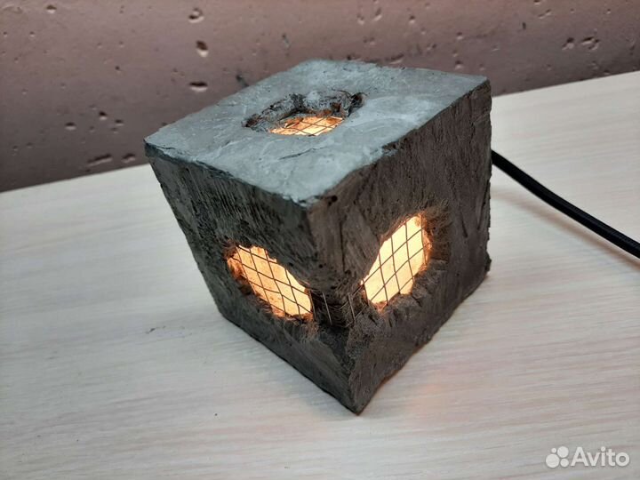 Ночник Лофт из бетона