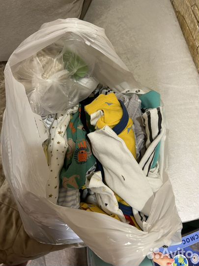 Детские вещи пакетом 70 вещей от рождения до 5-6 м