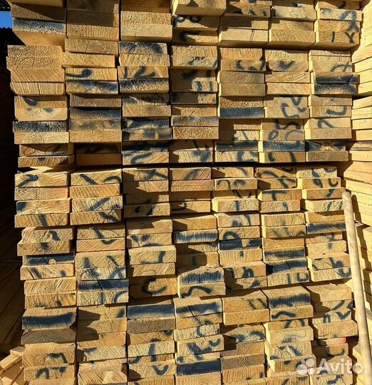 Обрезная доска ест. влажности 40х200х6000