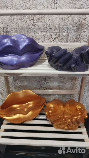 Кашпо из гипса