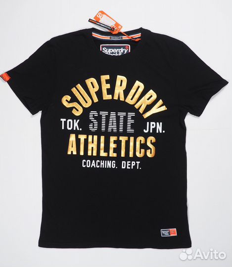 L Футболка Superdry Track&Field Lite Metallic Tee