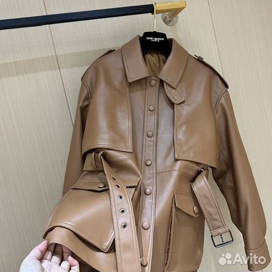 Кожаная куртка Saint Laurent