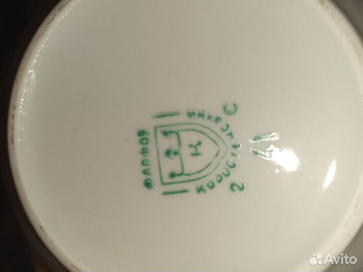 Коростенский фарфор чайный сервиз птицы