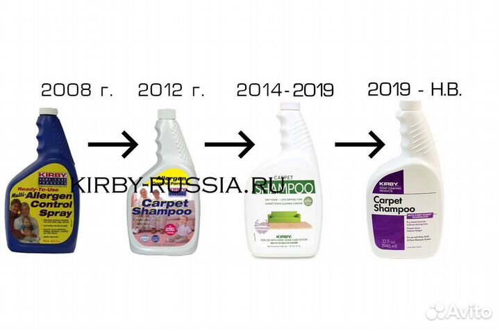 Фирменный оригинальный шампунь Кирби противоаллерг