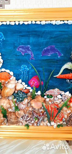 Оригинальное панно на морскую тему