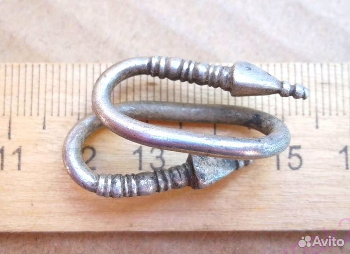 Антика Серьга Височник подарок Серебро. № 2