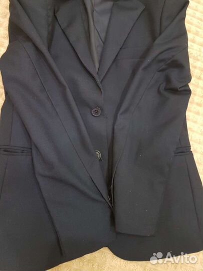 Школьная форма пиждак Button blue 140см