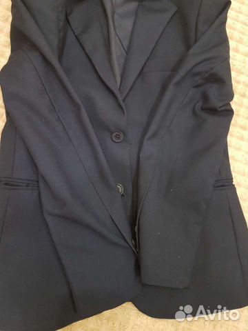 Школьная форма пиждак Button blue 140см