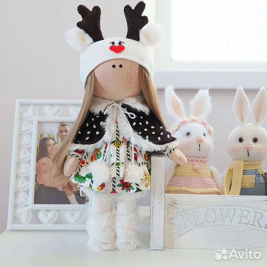 Интерьерная кукла новогодняя
