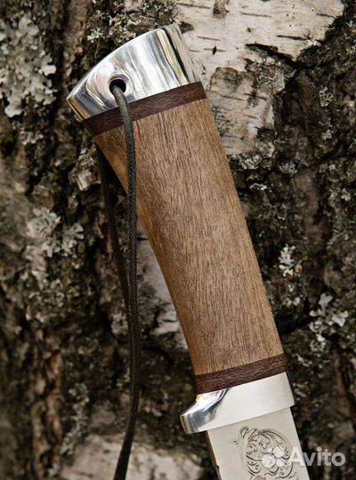 Златоустовский охотничий нож с гравировкой