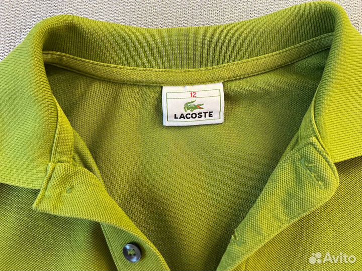 Поло женское Lacoste 12 42 44 S оригинал зеленое