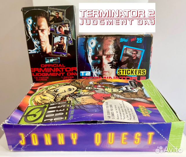 Терминатор 2 Terminator наклейки карточки 1991