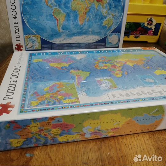 Пазлы trefl политическая карта мира 2000 новая