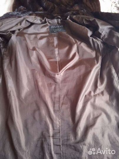 Шуба норковая с капюшоном 44 46