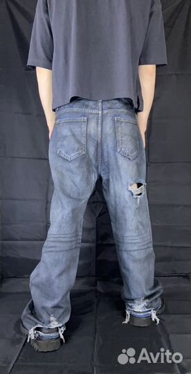 Джинсы рваные Balenciaga type