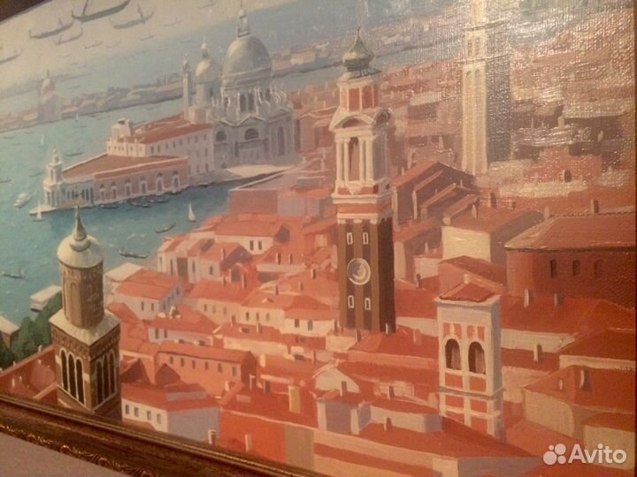Картина масло холст Влюблённые в Венеции