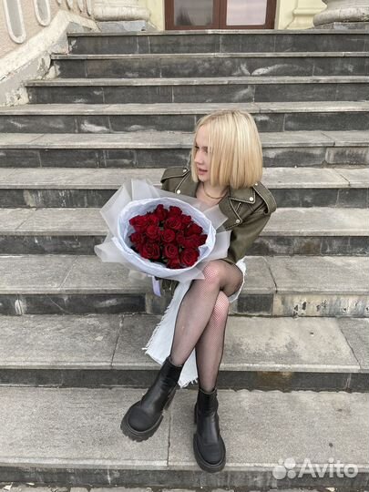 Букет красных роз