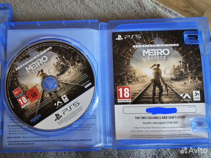 Игры для приставок ps5 диск metro