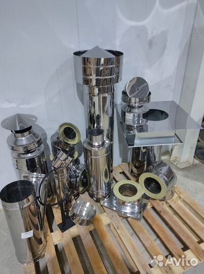 Дымоход 4 м Комплект Прямой Диаметр 120х200