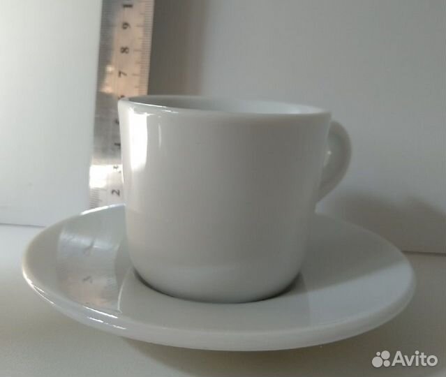 Чашка для кофе эспрессо 60 мл с блюдцем, Икеа