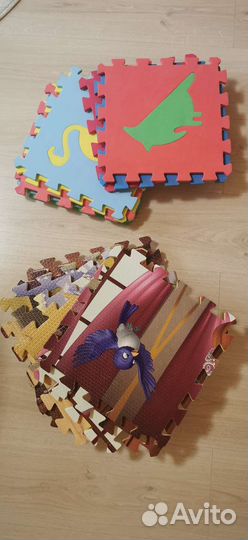 Два развивающий коврика пазла