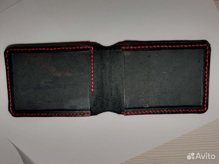 Обложка на удостоверение кожаная, ручная работа