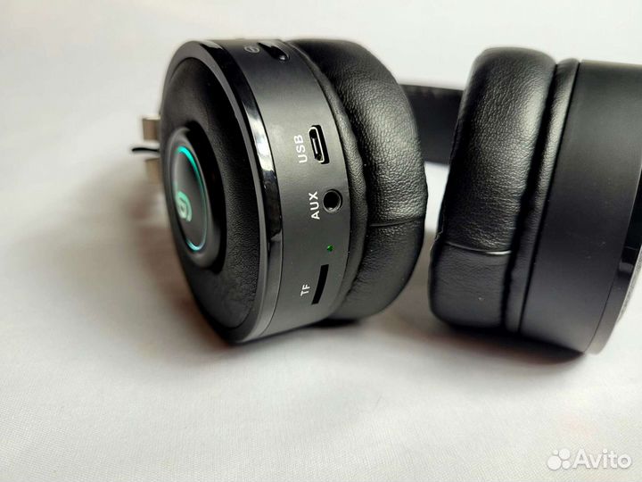 Брендовые RGB Super Bass блютуз наушники