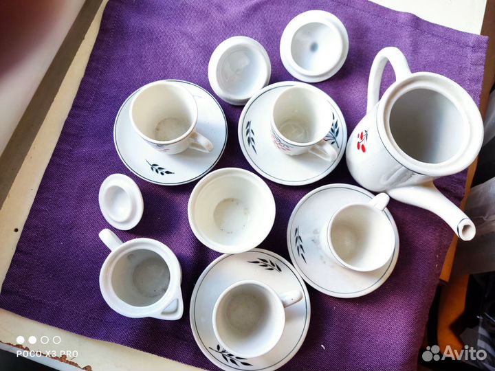 Кукольный сервиз Рябинка Дулево СССР