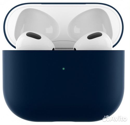 Чехол для AirPods 3 силиконовый (синий)