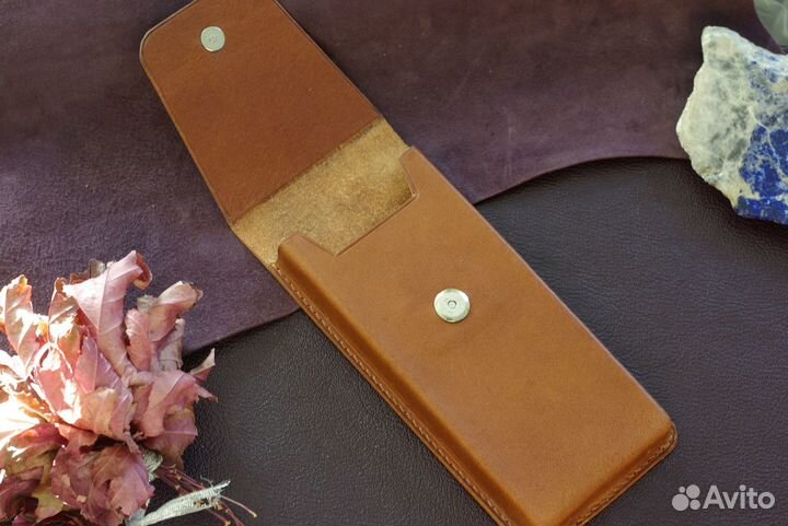 Чехол на телефон Z fold 4. На заказ. Кожа Handmade