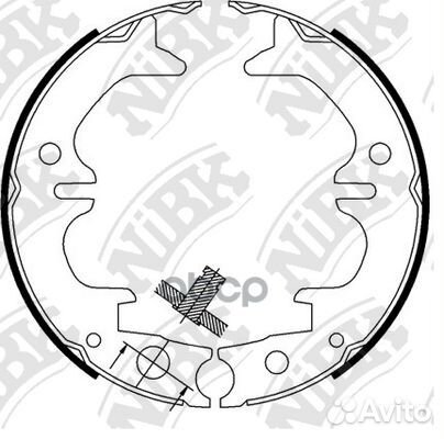 Колодки тормозные барабанные зад FN0633 FN0