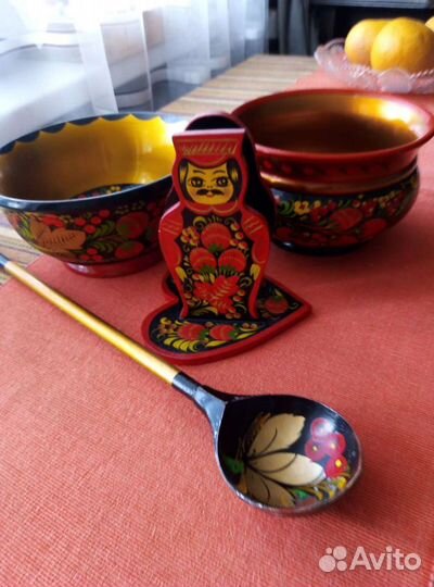 Посуда деревянная Хохлома