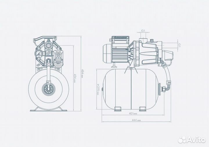 Насосная станция Джилекс Джамбо. Оригинал
