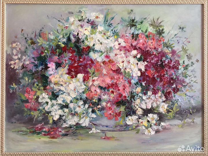 Картина маслом Полевые цветы