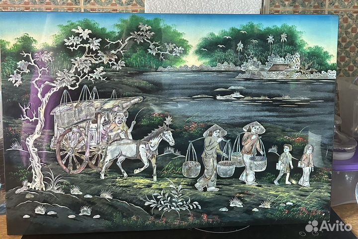 Картина из перламутра