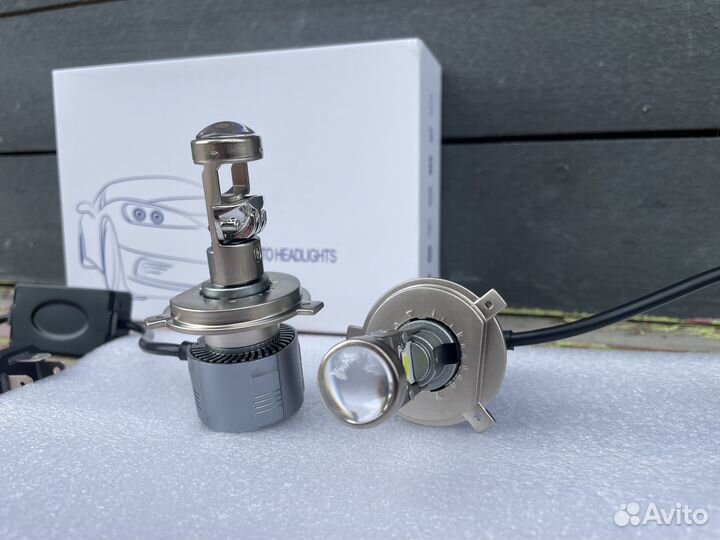 Светодиодные лампы Lenses AHL H4 Мини 6000lm 30W