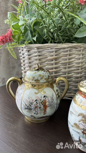 Сахарница и сифтер производство Япония