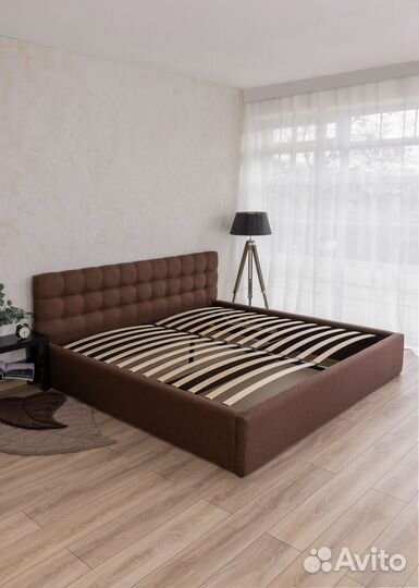 Кровать 180х200 с мягким изголовьем Марсель