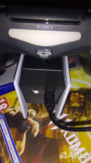 Sony dualshock 4 v2+зарядка с экраном