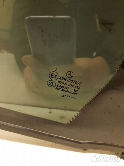 Стекло двери заднее левое Mercedes-Benz Glc X253