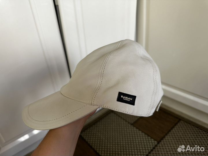 Кожаная кепка бейсболка Baldinini