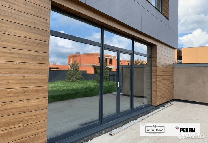 Пластиковые окна под ключ черное