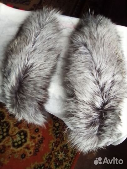 Мех чернобурки куски