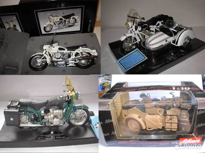 1/10 модели BMW NSU DKW Harley мотоцикл мотороллер