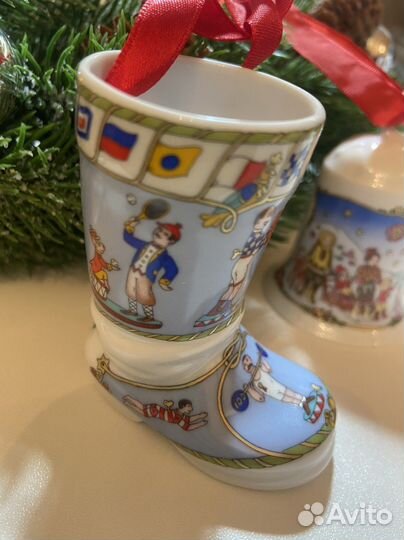 Фарфоровые новогодние игрушки