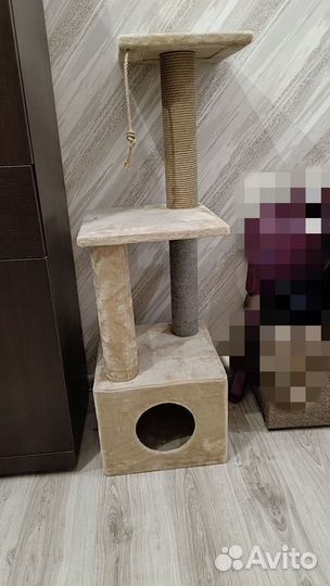 Домик для кошки с когтеточкой