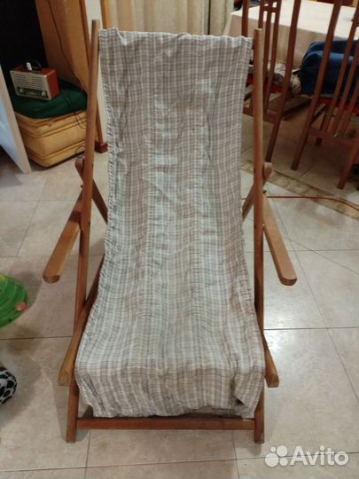 Кресло шезлонг складное бу