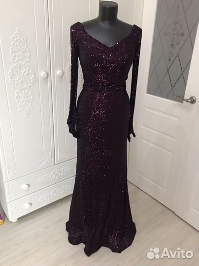 Вечернее платье с пайетками Krista