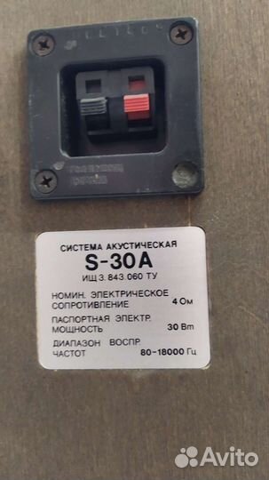 Колонки. Radiotechnika s30A